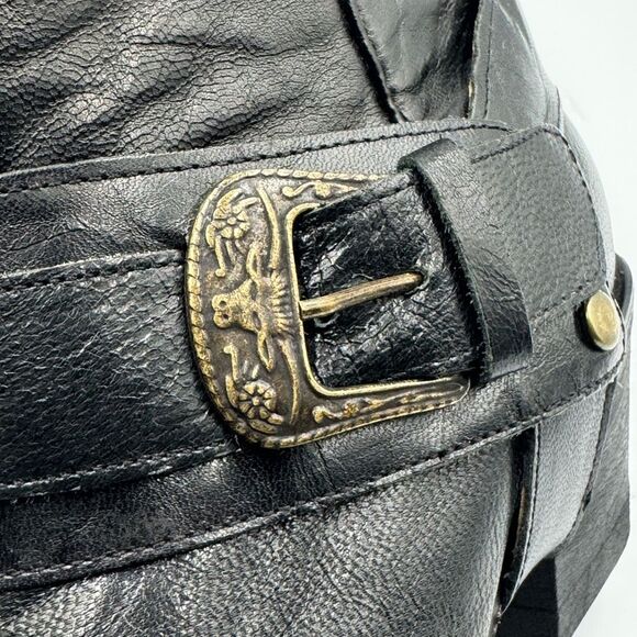 Corral Black Western Heeled Boots with Buckle - Picture 7 of 14